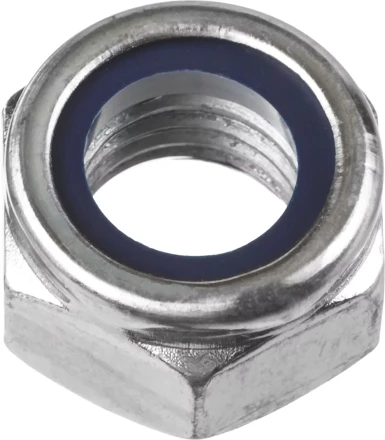 Гайка ЗУБР "МАСТЕР" DIN 985 самостопорящаяся, с нейлоновым кольцом, класс прочности 8, оцинкованная, M20, 5кг 303580-20 купить в Когалыме