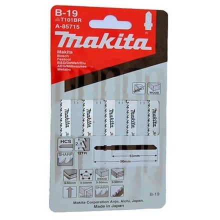 Пилки для лобзика Makita B-19 A-85715 купить в Когалыме