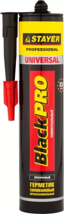 Герметик STAYER "MASTER" универсальный, силиконовый, прозрачный, 260мл 41213-2_z01 купить в Когалыме