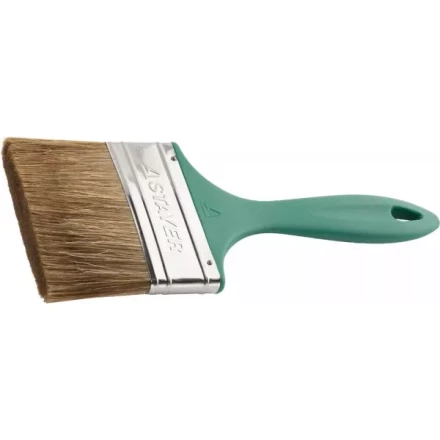 Кисть плоская STAYER "LASUR-EURO", смешанная (натуральная и искусственная) щетина, пластмассовая ручка, 100мм 01081-100 купить в Когалыме