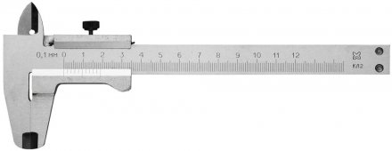 Штангенциркуль металлический тип 1, класс точности 2, 125мм, шаг 0,1мм 3445-125 купить в Когалыме