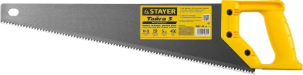 Ножовка ударопрочная (пила) STAYER ТАЙГА-5 450 мм, 5 TPI, быстрый рез поперек волокон, для крупных и средних заготовок 15061-45_z01 купить в Когалыме