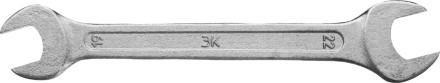 Ключ рожковый гаечный ЗУБР &quot;СТАНДАРТ&quot;, оцинкованный, 19х22мм 27115-19-22 купить в Когалыме