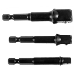 Набор адаптеров KRAFTOOL "EXPERT" для торцовых головок 1/4", 1/2", 3/8", 65 мм, 3 предмета 26775-H3