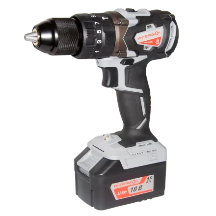 Аккумуляторная дрель-шуруповерт ИНТЕРСКОЛ ДАУ-13/18В (574.0.0.70) Li-ion АПИ (кейс, без аккум. и ЗУ) купить в Когалыме