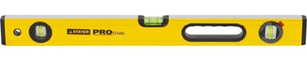 Уровень STAYER "PROFI" PROSTABIL профессион коробчатый, усилен, 2 фрезер поверх, 3 ампулы (1 поворотная), ручки, 60 см 3471-060_z01 купить в Когалыме