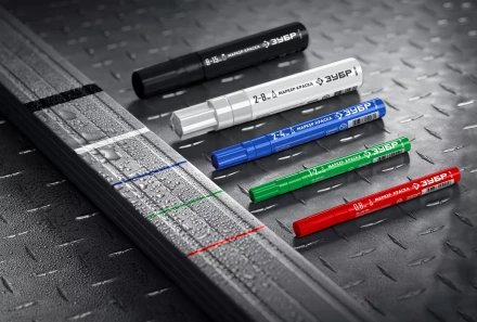 ЗУБР МК-200 синий, 1 мм маркер-краска (06326-7) купить в Когалыме