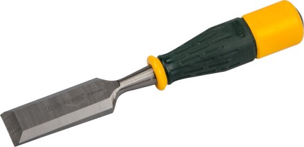 Стамеска KRAFTOOL &quot;EXPERT&quot; упрочненное полотно, ударочпрочная двухкомп ручка, стальной затыльник для ударных работ,32мм 1815-32_z01 купить в Когалыме