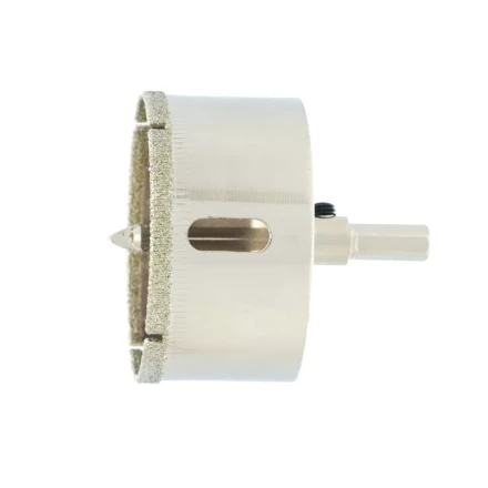 Сверло по керамической плитке и стеклу Сибртех, 55 х 55 мм, шестигранный хвостовик, с центрующим сверлом 72723 купить в Когалыме