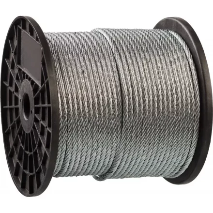 Трос стальной ЗУБР "ПРОФЕССИОНАЛ", оцинкованный, DIN 3055, d=4 мм, L=200 м 4-304110-04 купить в Когалыме