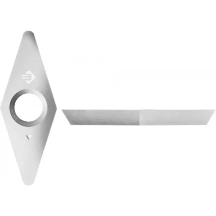 Резец ЗУБР "ЭКСПЕРТ"сменный твердосплавный для набора 18371-H3 тип "Ромб" 27х10мм, 2рабочие грани 18372 купить в Когалыме