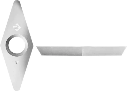 Резец ЗУБР "ЭКСПЕРТ"сменный твердосплавный для набора 18371-H3 тип "Ромб" 27х10мм, 2рабочие грани 18372 купить в Когалыме
