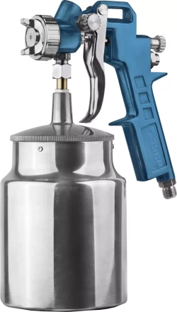 Пистолет ЗУБР "ЭКСПЕРТ" краскораспылительный, с нижним бачком 750мл, расход воздуха 120л/мин, 1,3мм 06456 купить в Когалыме