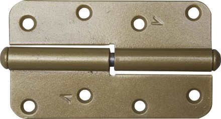 Петля накладная стальная &quot;ПН-110&quot;, цвет золотой металлик, левая, 110мм 37653-110L купить в Когалыме