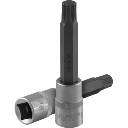 Торцевая насадка 1/2"DR вставка SPLINE M10x100мм для ГБЦ двигателей VAG  S64H4212 Jonnesway 49466 купить в Когалыме