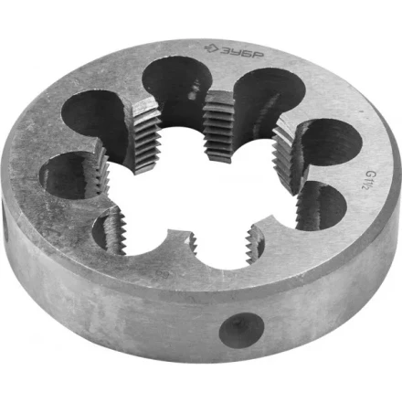 Плашка ЗУБР "МАСТЕР" круглая ручная для трубной резьбы, G 1 1/2" 4-28032-3/2 купить в Когалыме