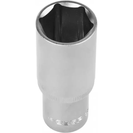 Головка торцовая ЗУБР "МАСТЕР" (1/2"), удлиненная, Cr-V, FLANK, хроматированное покрытие, 22мм 27726-22 купить в Когалыме