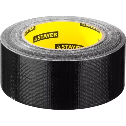 Армированная лента, STAYER Professional 12086-50-50, универсальная, влагостойкая, 48мм х 45м, черная 12086-50-50 купить в Когалыме