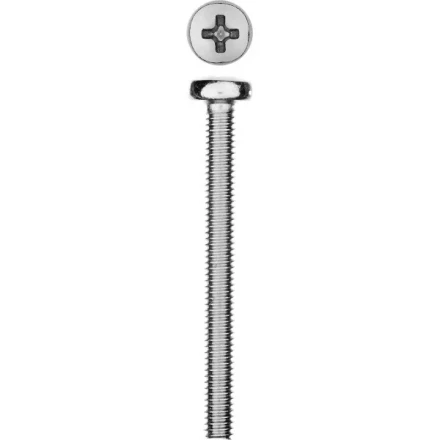 Винт DIN 7985 M4x40мм, 9шт, кл. пр. 4.8, оцинкованный, ЗУБР 303156-04-040 купить в Когалыме