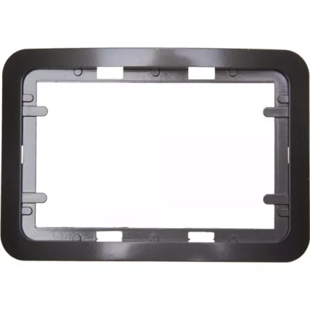 Панель СВЕТОЗАР &quot;ГАММА&quot; накладная для двойных розеток, цвет темно-серый металлик, 1 гнездо SV-54145-2-DM купить в Когалыме