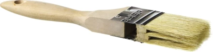 Кисть плоская ЗУБР "УНИВЕРСАЛ-ЭКСПЕРТ", светлая натуральная щетина, деревянная ручка, 3"/75мм 01005-075 купить в Когалыме