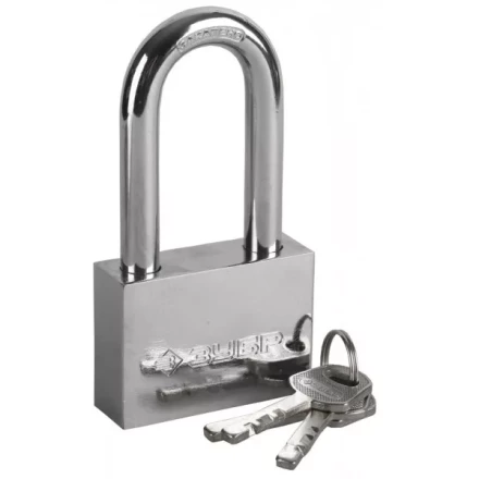 Замок ЗУБР "МАСТЕР" навесной, стальной корпус, закаленная удлиненная дужка, 60мм 3710-60-1 купить в Когалыме