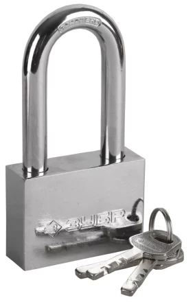 Замок ЗУБР "МАСТЕР" навесной, стальной корпус, закаленная удлиненная дужка, 60мм 3710-60-1 купить в Когалыме