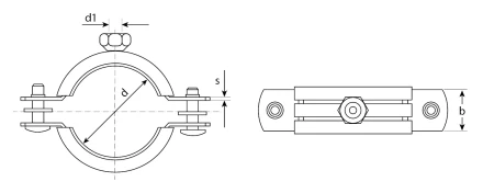 Хомуты трубные с гайкой кассета серия МАСТЕР купить в Когалыме