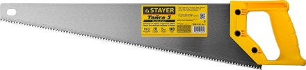 Ножовка ударопрочная (пила) STAYER ТАЙГА-5 500 мм, 5 TPI, быстрый рез поперек волокон, для крупных и средних заготовок 15061-50_z01 купить в Когалыме