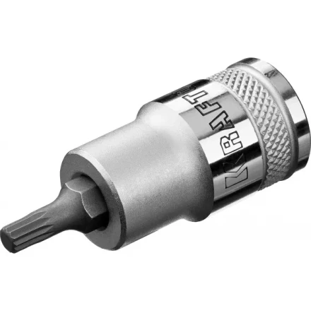 Торцовая бита-головка KRAFTOOL "INDUSTRIE QUALITAT", материал S2, SPLINE, сатинированная, 1/2", M5 27911-05_z01 купить в Когалыме