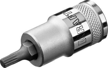 Торцовая бита-головка KRAFTOOL "INDUSTRIE QUALITAT", материал S2, SPLINE, сатинированная, 1/2", M5 27911-05_z01 купить в Когалыме