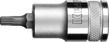 Торцовая бита-головка KRAFTOOL &quot;INDUSTRIE QUALITAT&quot;, материал S2, SPLINE, сатинированная, 1/2&quot;, M5 27911-05_z01 купить в Когалыме