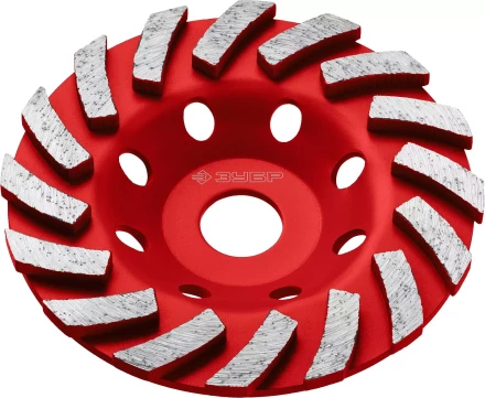 ЗУБР Турбо, d 125 мм, сегментная алмазная шлифовальная чашка (33378-125) купить в Когалыме