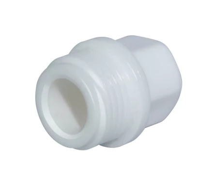 Пробка с резьбой PP-R НР 20 х 1/2 белая (100/1500) 45580 купить в Когалыме