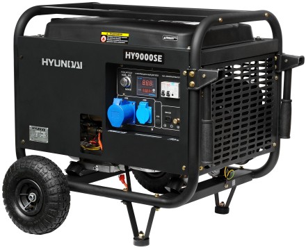 Бензогенератор Hyundai HY 9000SE + колеса купить в Когалыме