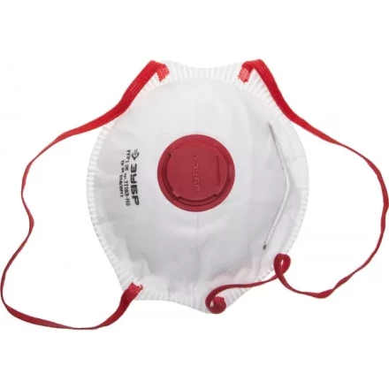 Полумаска фильтрующая ЗУБР "МАСТЕР" коническая, с клапаном, многослойная, класс защиты FFP1, 5шт 11163-H5 купить в Когалыме