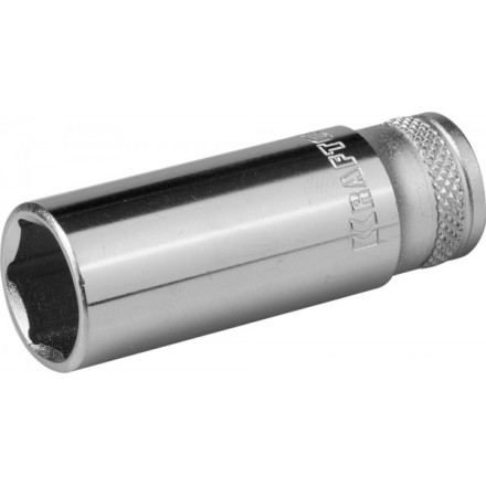 Торцовая головка KRAFTOOL &quot;INDUSTRIE QUALITAT&quot;, удлиненная, Cr-V, FLANK, хромосатинированная, 1/4&quot;, 13 мм 27817-13_z01 купить в Когалыме
