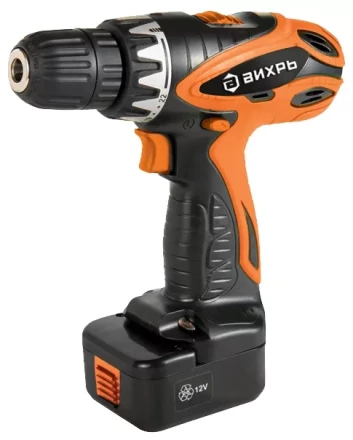 Дрель-шуруповерт аккумуляторная ВИХРЬ ДА-12-2к купить в Когалыме