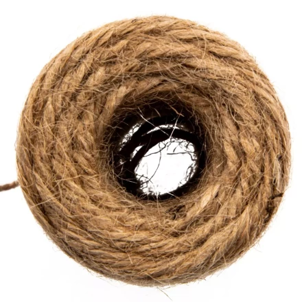 Шнур банковский джутовый 100 м, в диспенсере, вес 120 гр +- 10%, Россия Сибртех 94156 купить в Когалыме