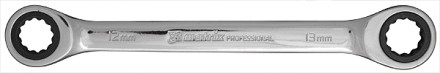 Ключ накидной трещоточный 18х19мм CrV зеркальный хром MATRIX PROFESSIONAL 14507 купить в Когалыме