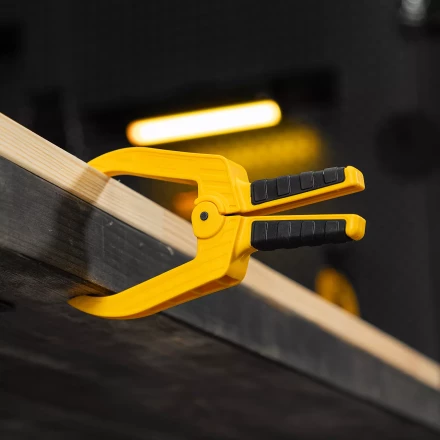 Струбцина клещеобразная Denzel, удлиненная 50 х 80 мм двухкомпонентные рукоятки, 20789 купить в Когалыме