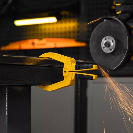 Струбцина клещеобразная Denzel, удлиненная 50 х 80 мм двухкомпонентные рукоятки, 20789 купить в Когалыме