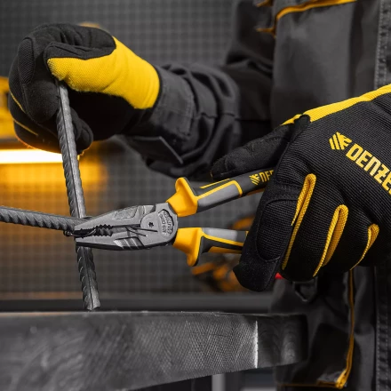 Плоскогубцы комбинированные 205 мм Denzel 17082, трехкомпонентные рукоятки купить в Когалыме