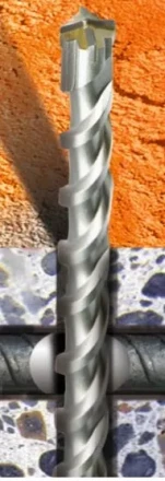 Бур SDS-plus по бетону с арматурой AX 8х260мм Кратон 1 02 05 007 купить в Когалыме