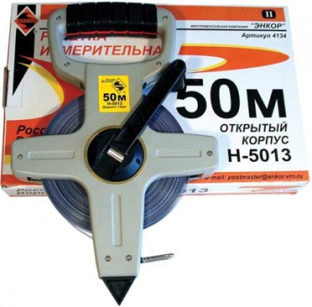 Рулетка 50м открытый корпус Энкор 4134 купить в Когалыме