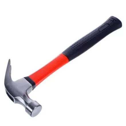 Молоток-гвоздодёр 450г фибергласовая двухкомпонентная ручка магнит Вихрь купить в Когалыме