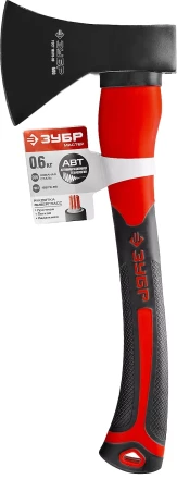 Топор ЗУБР "МАСТЕР" кованый с двухкомпонентной стеклопластиковой рукояткой, 0,6кг 2061-06 купить в Когалыме