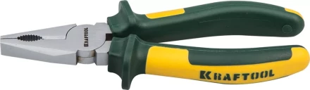 Плоскогубцы KRAFTOOL"KRAFT-MAX"комб,Cr-Mo,маслобензост двухкомп рукоятки,шарнирное соединение с повыш износост,200мм 22011-1-20 купить в Когалыме
