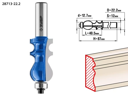 Фрезы кромочные фигурные №2 серия ПРОФЕССИОНАЛ купить в Когалыме