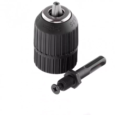 Патрон для дрели БЗП 2-13 мм М12 х 1,25 адаптер SDS Plus .Сибртех 168147 купить в Когалыме